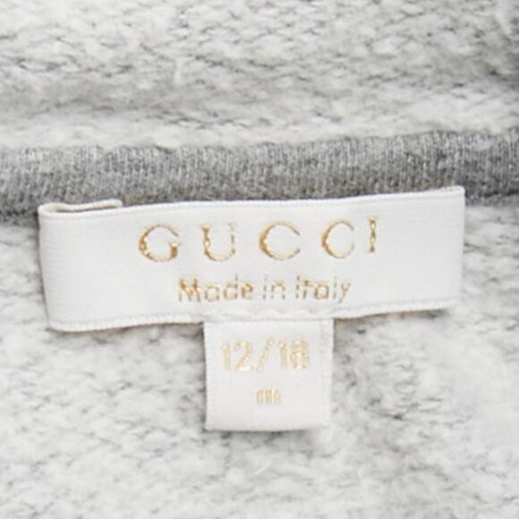 Gucci Kids Grey Cotton Sweatshirt And Pants Set - Picture 4 of 6